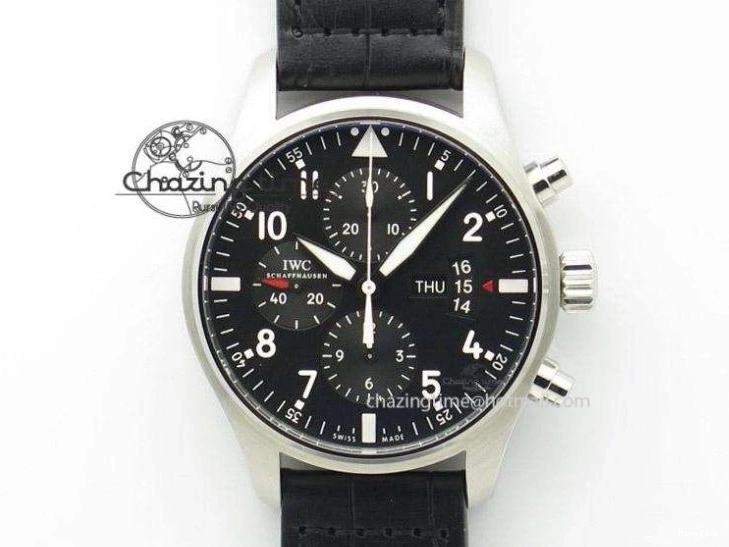 MIROTIME 0723 Affordable Mark XVII IW326501 FKF 1:1 Best Edition Black Dial on Black Leather Strap 7131